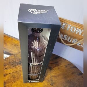 Mason Craft & More Purple Glass 3 piece drinkware set